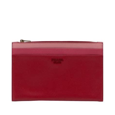 prada saffiano travel clutch|prada leather handbags.